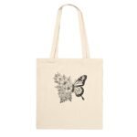 A Sarcastic Eco Tote Bag in natural cotton featuring the dark-humor quote "Using This Bag to Delay the Apocalypse" in bold black text.
