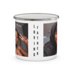 Personalized Photo Enamel Mug – Custom Camping Mug Gift