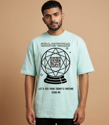 Premium know your fortune t-shirt featuring a unique graphic design and custom scannable code.